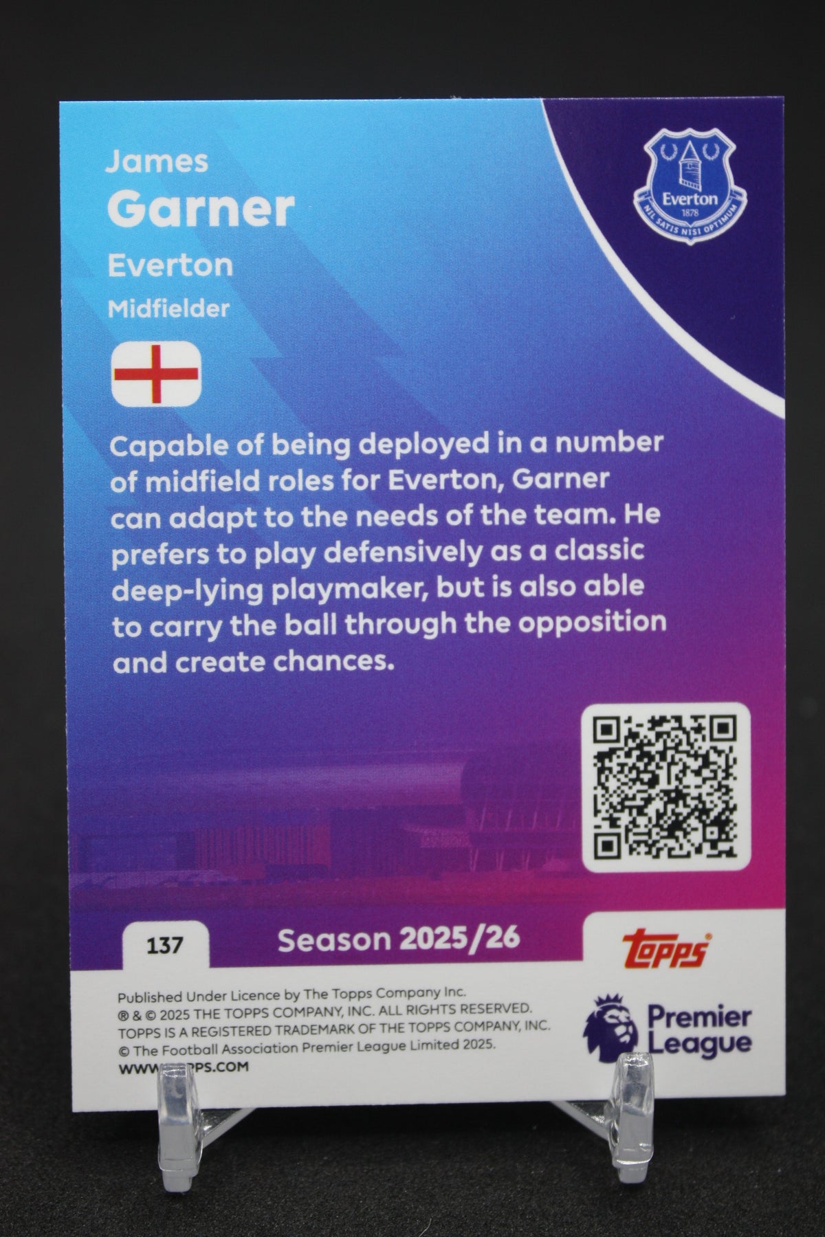 2025/26 James Garner Everton #137
