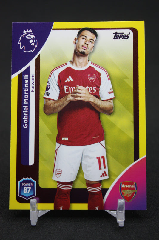 2025/26 Gabriel Martinelli Arsenal Yellow Parallels #13