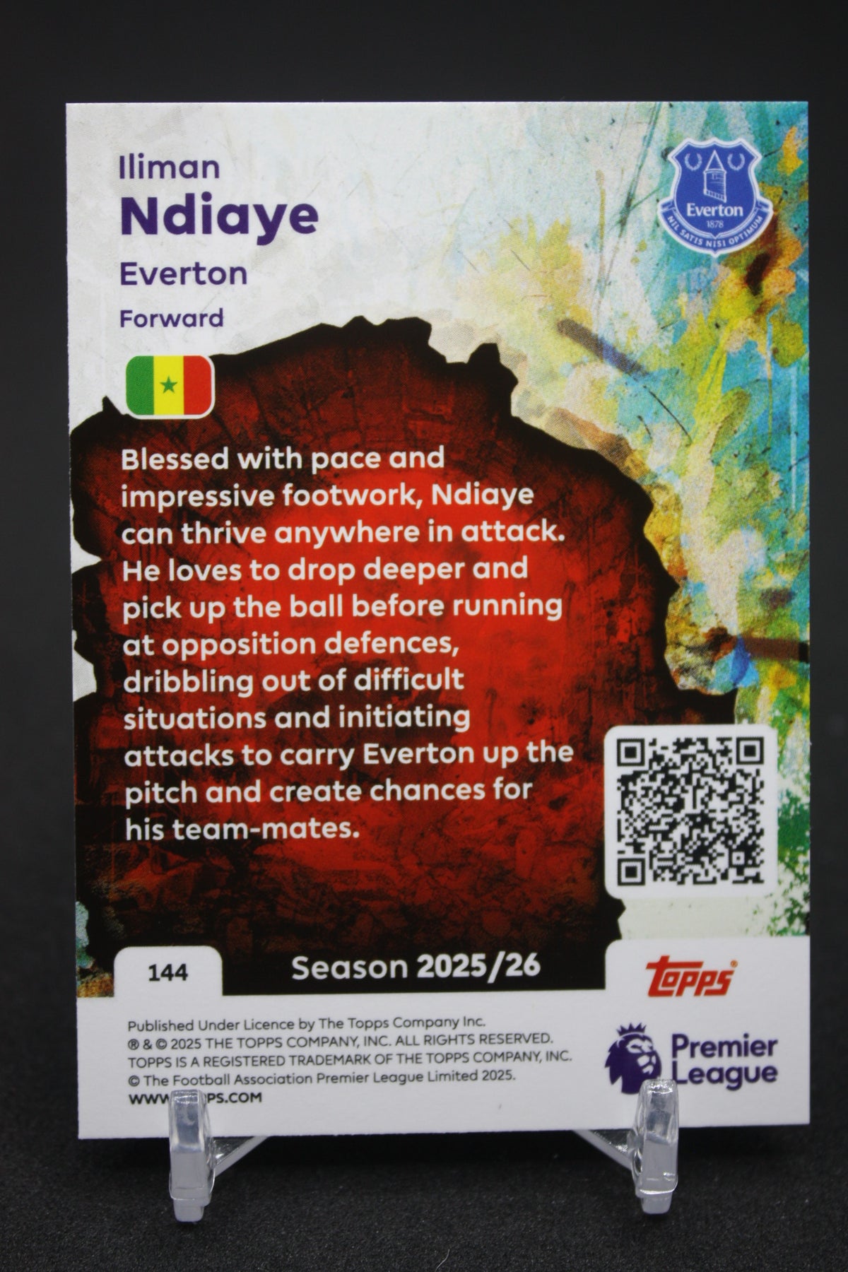 2025/26 Iliman Ndiaye Everton Tekkers #144