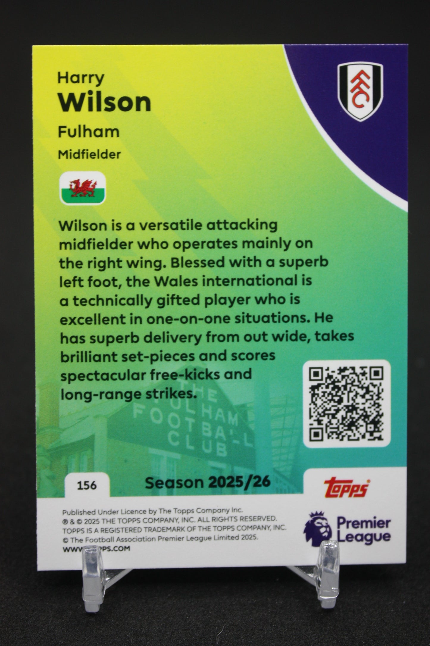 2025/26 Harry Wilson Fulham #156
