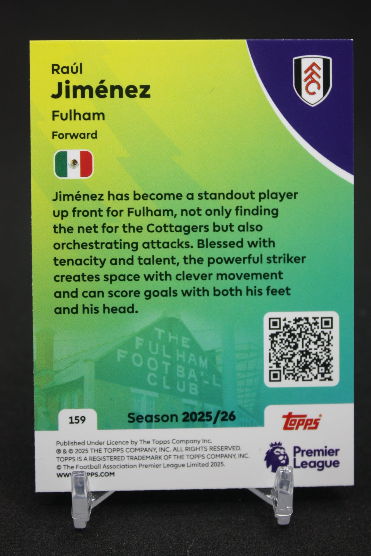 2025/26 Raúl Jiménez Fulham #159
