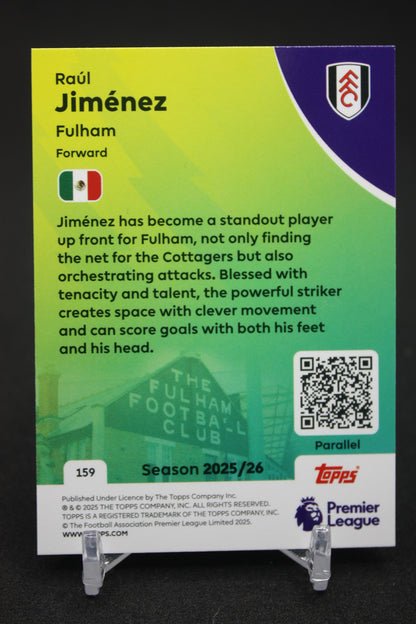 2025/26 Raúl Jiménez Fulham Blue Parallels #159
