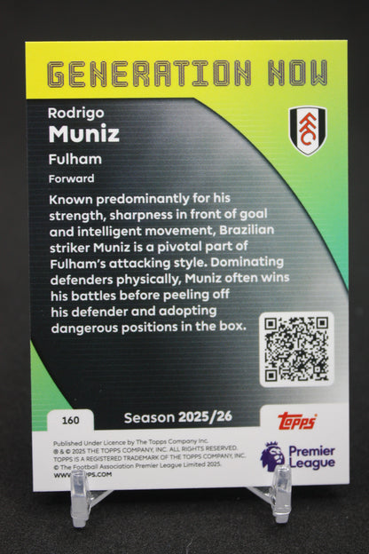 2025/26 Rodrigo Muniz Fulham Generation Now #160