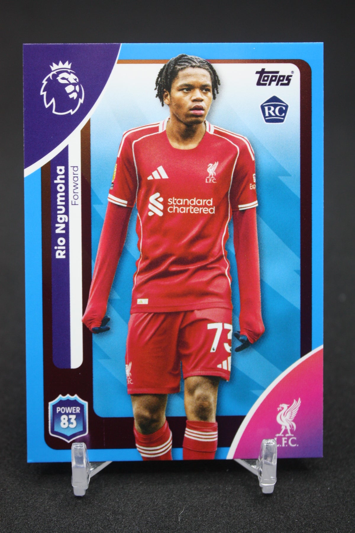 2025/26 Rio Ngumoha Liverpool FC RC Blue Parallels #172