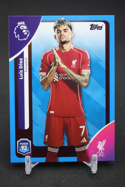 2025/26 Luis Díaz Liverpool FC Blue Parallels #173