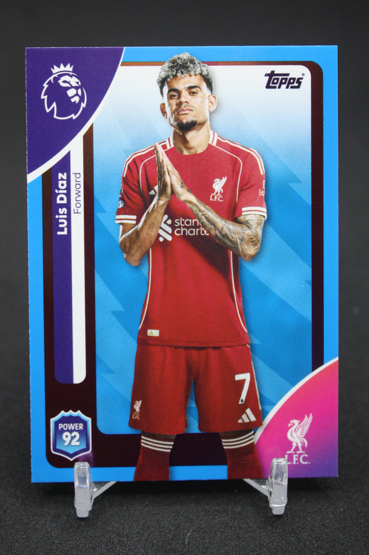 2025/26 Luis Díaz Liverpool FC Blue Parallels #173