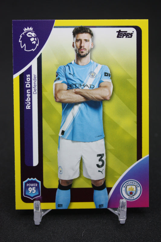 2025/26 Rúben Dias Manchester City Yellow Parallels #183