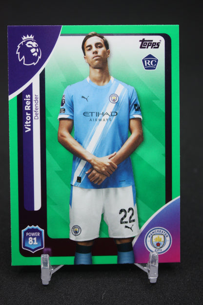 2025/26 Vitor Reis Manchester City RC Green Parallels #185