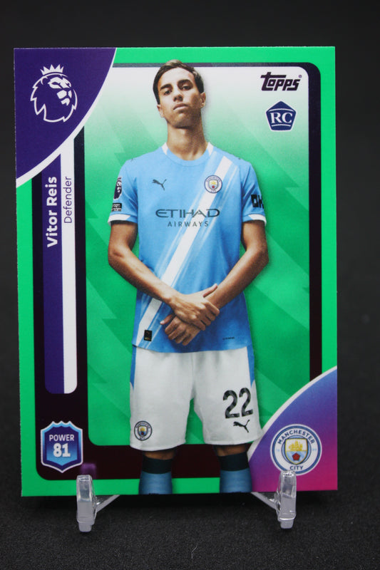 2025/26 Vitor Reis Manchester City RC Green Parallels #185