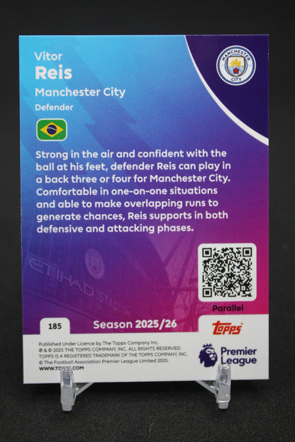 2025/26 Vitor Reis Manchester City RC Green Parallels #185