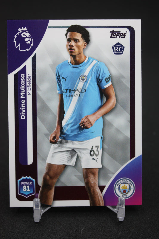 2025/26 Divine Mukasa Manchester City RC #186