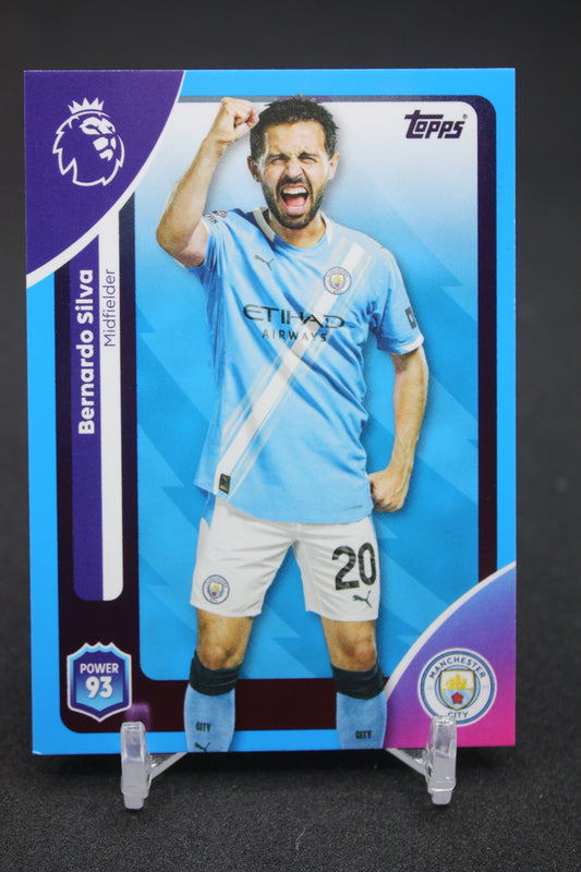 2025/26 Bernardo Silva Manchester City Blue Parallels #191