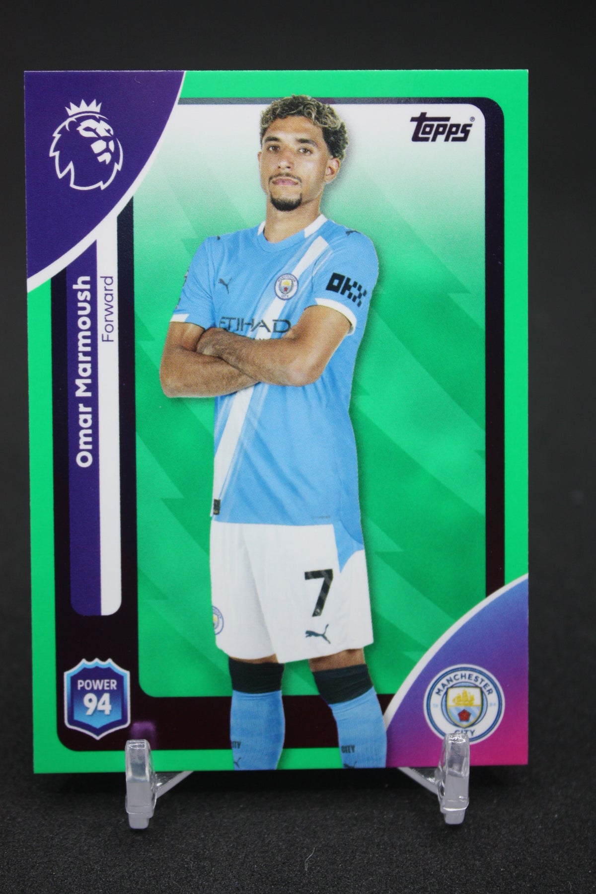 2025/26 Omar Marmoush Manchester City Green Parallels #194