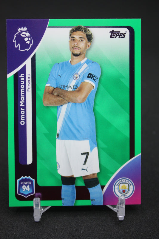 2025/26 Omar Marmoush Manchester City Green Parallels #194
