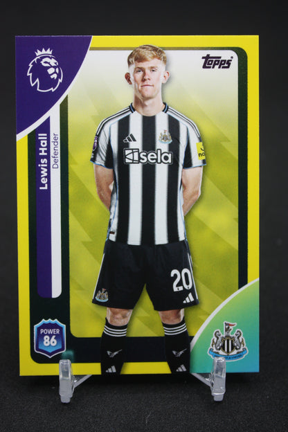 2025/26 Lewis Hall Newcastle United Yellow Parallels #223