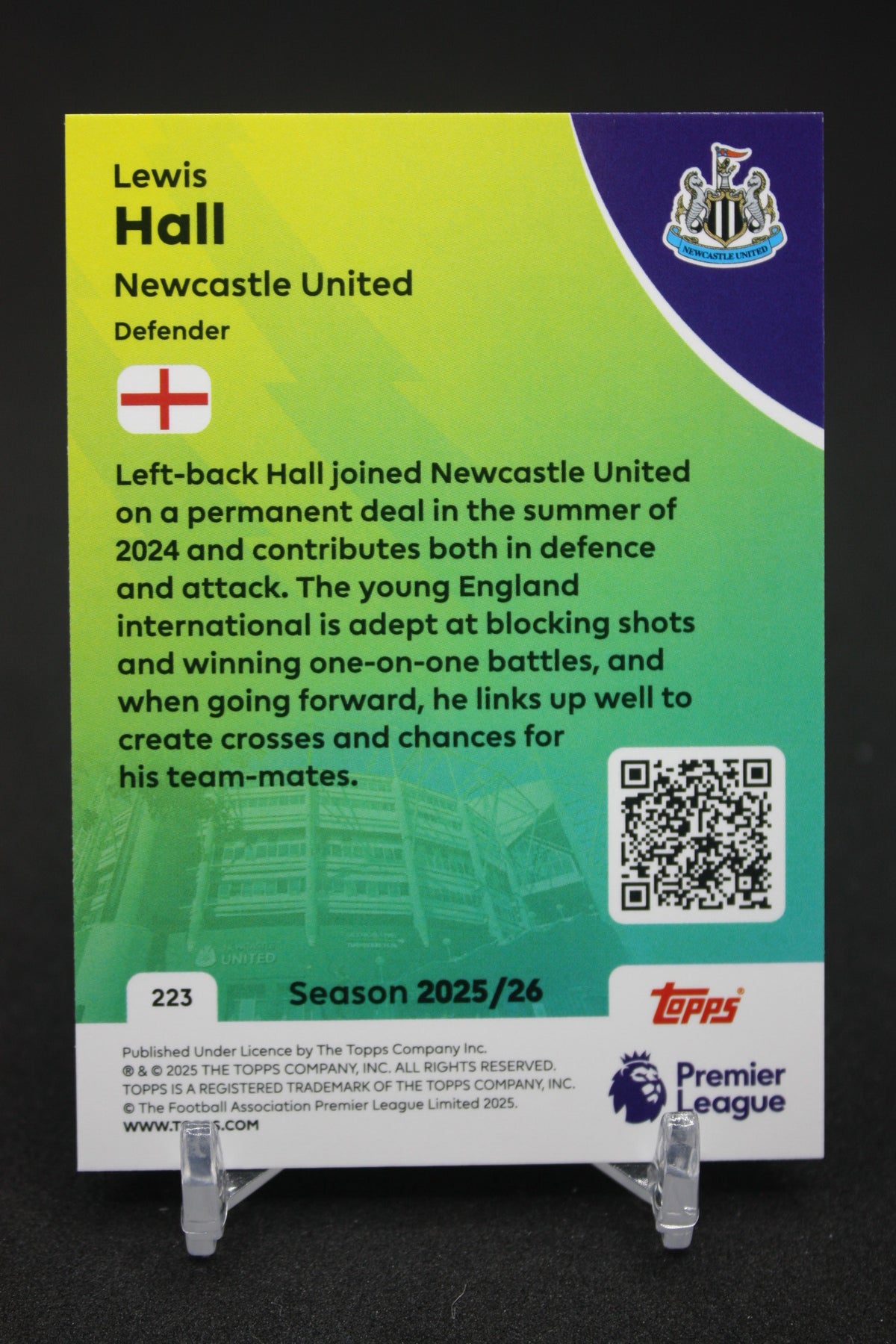 2025/26 Lewis Hall Newcastle United #223