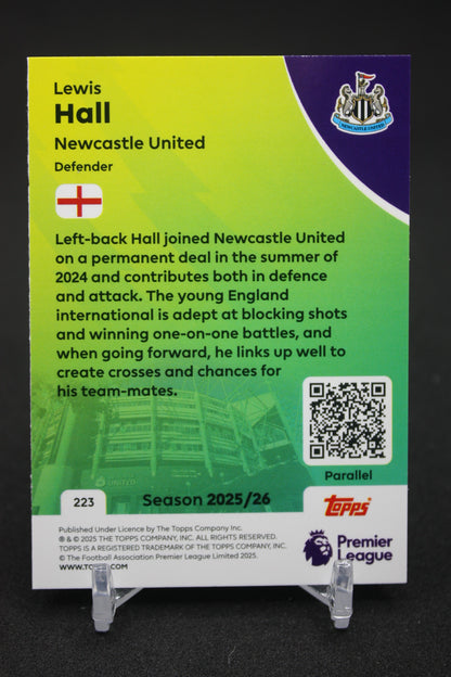 2025/26 Lewis Hall Newcastle United Blue Parallels #223