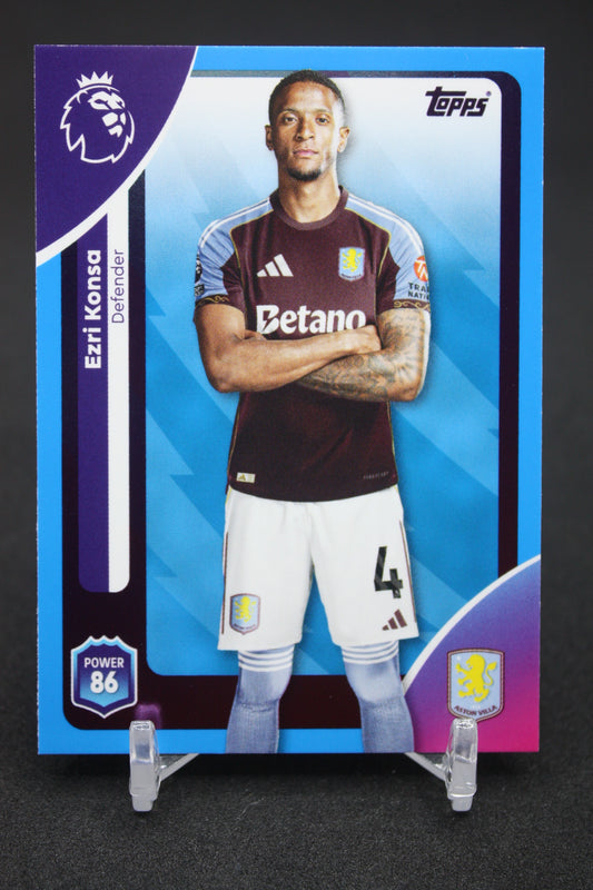 2025/26 Ezri Konsa Aston Villa Blue Parallels #22