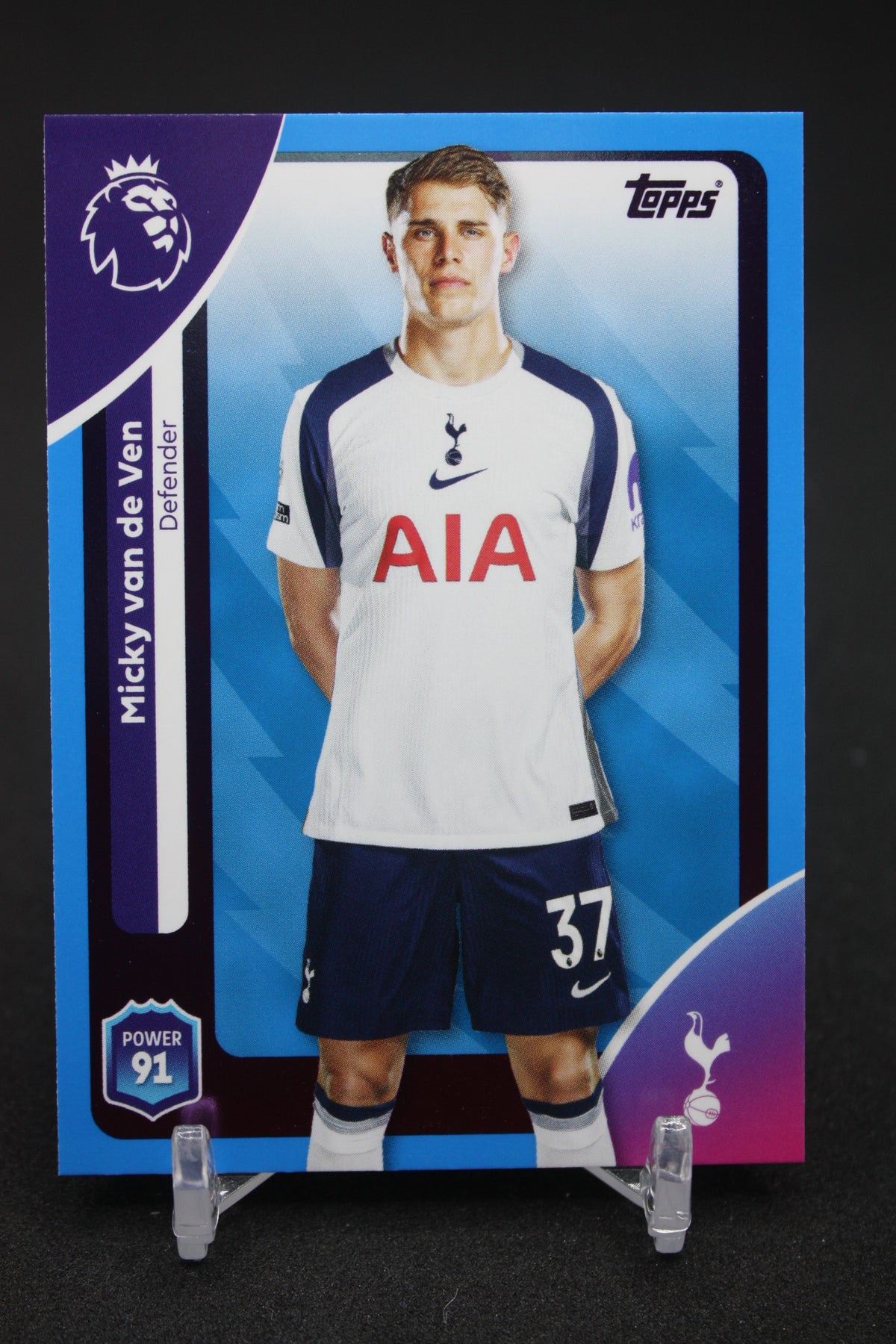 2025/26 Micky van de Ven Tottenham Hotspur Blue Parallels #256