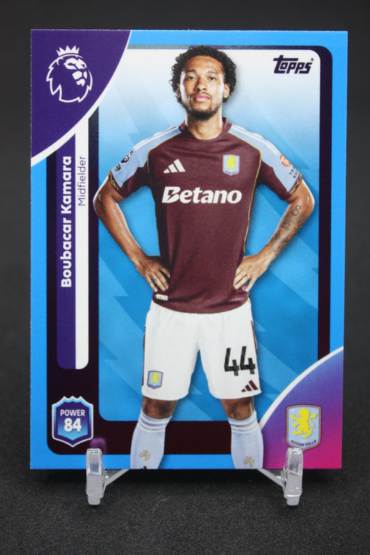 2025/26 Boubacar Kamara Aston Villa Blue Parallels #25