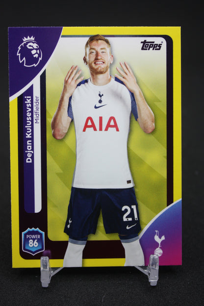 2025/26 Dejan Kulusevski Tottenham Hotspur Yellow Parallels #260
