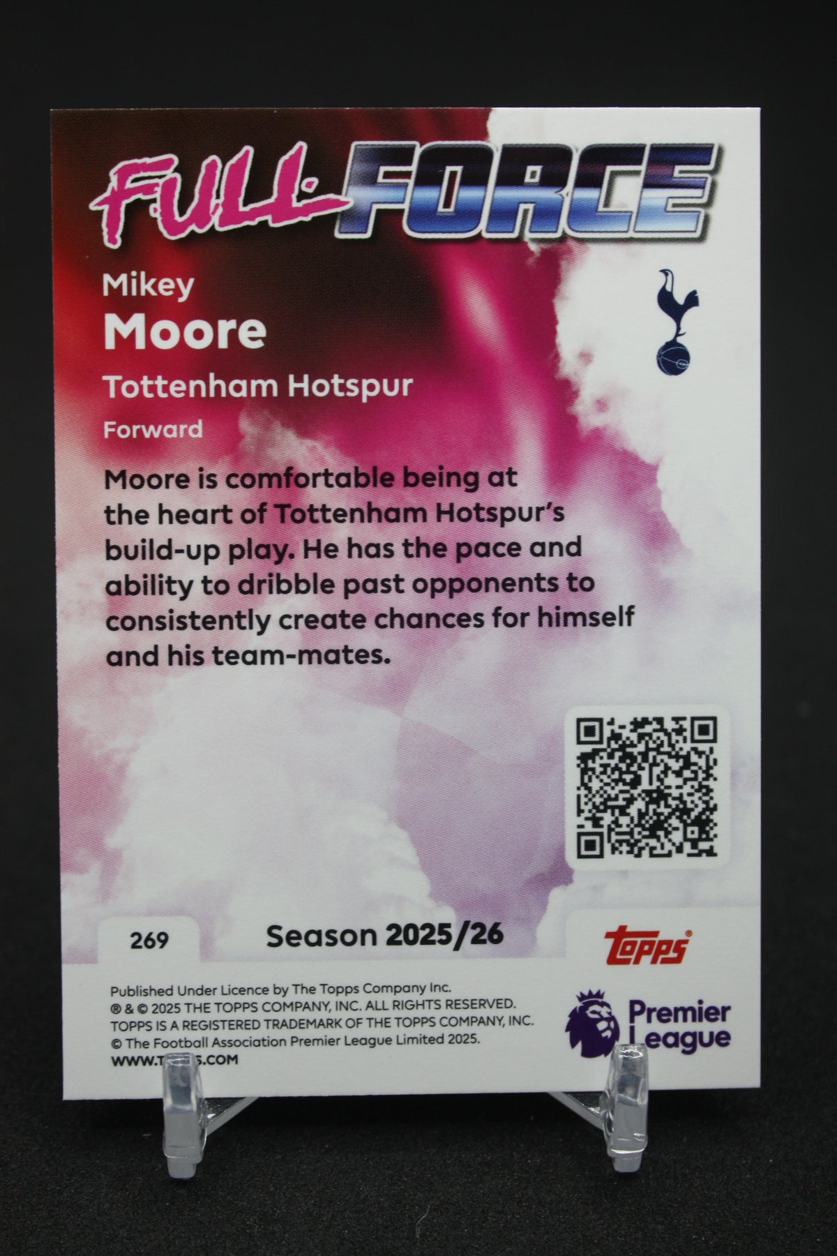 2025/26 Mikey Moore Tottenham Hotspur Full Force #269