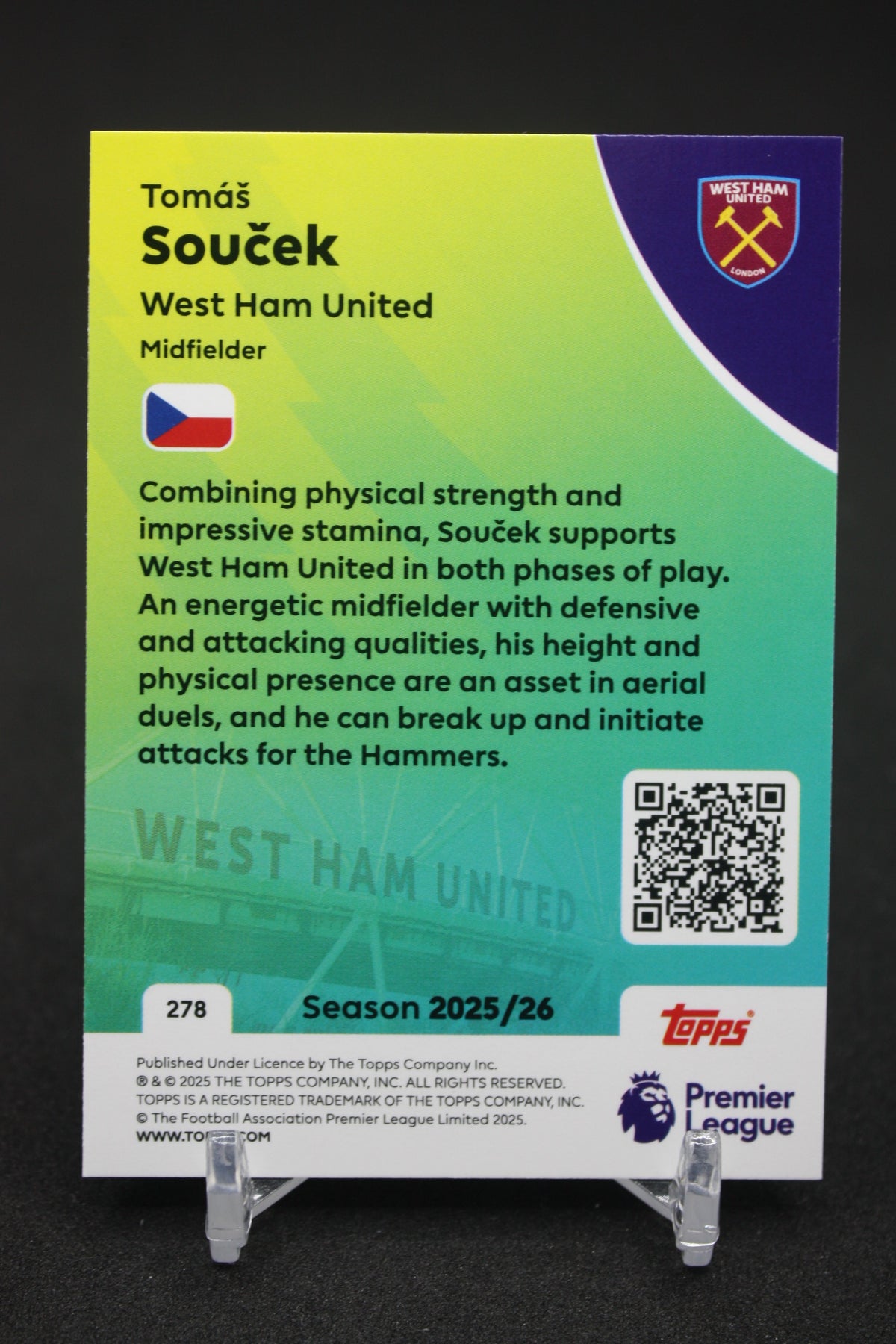 2025/26 Tomáš Souček West Ham United #278