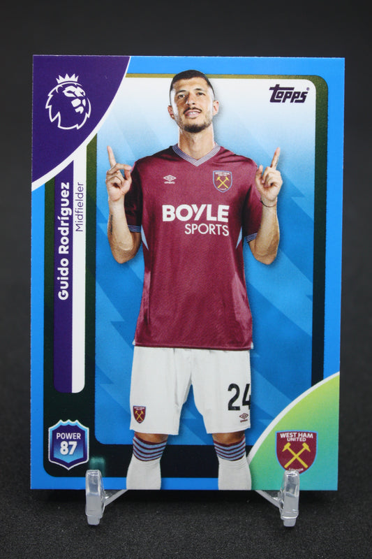 2025/26 Guido Rodríguez West Ham United Blue Parallels #280