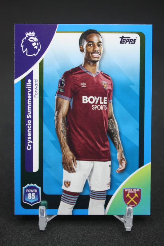 2025/26 Crysencio Summerville West Ham United Blue Parallels #283