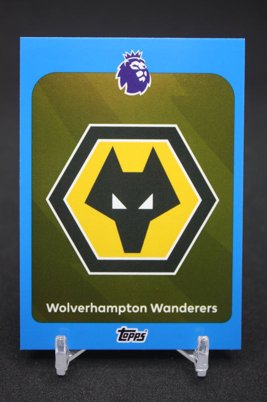 2025/26 Wolverhampton Team Badge Blue Parallels #289