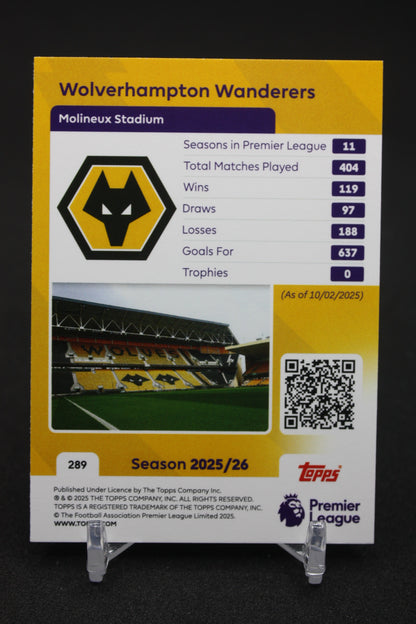 2025/26 Wolverhampton Team Badge #289