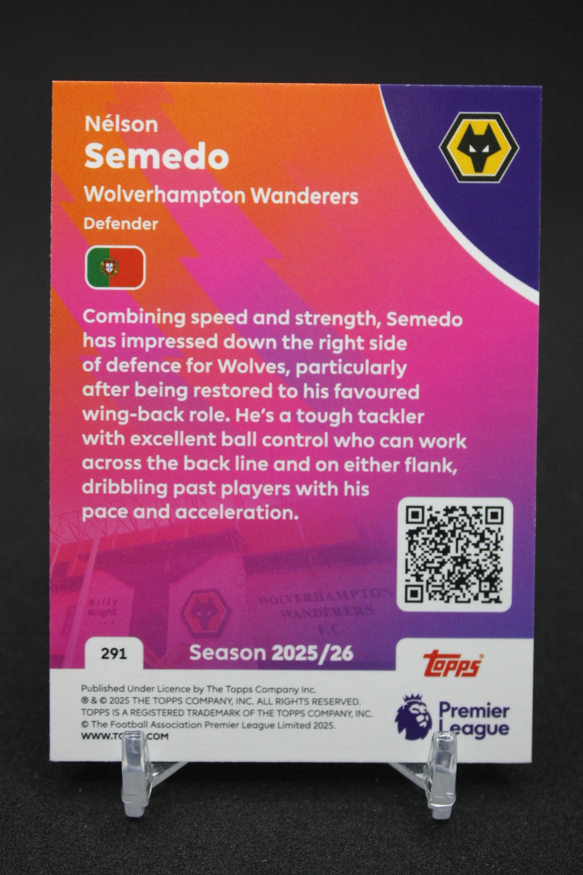 2025/26 Nélson Semedo Wolverhampton #291
