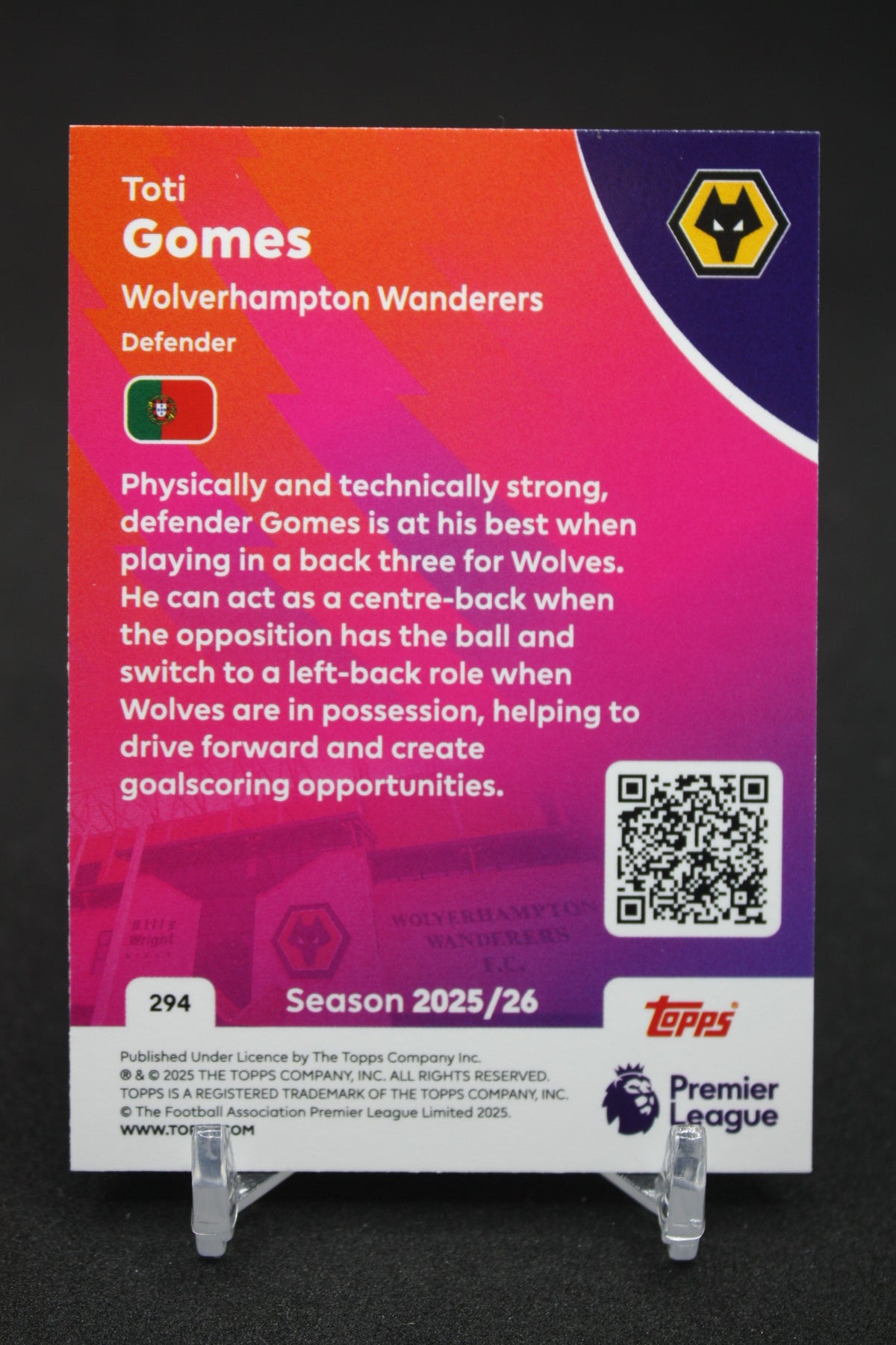 2025/26 Toti Gomes Wolverhampton #294