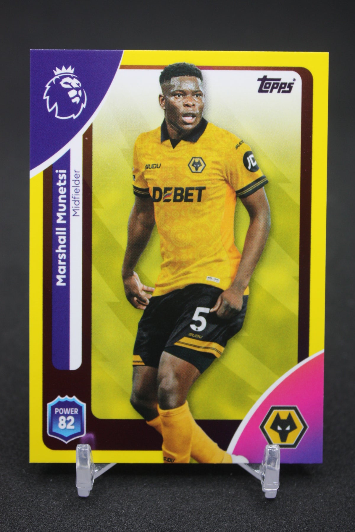 2025/26 Marshall Munetsi Wolverhampton Yellow Parallels #296