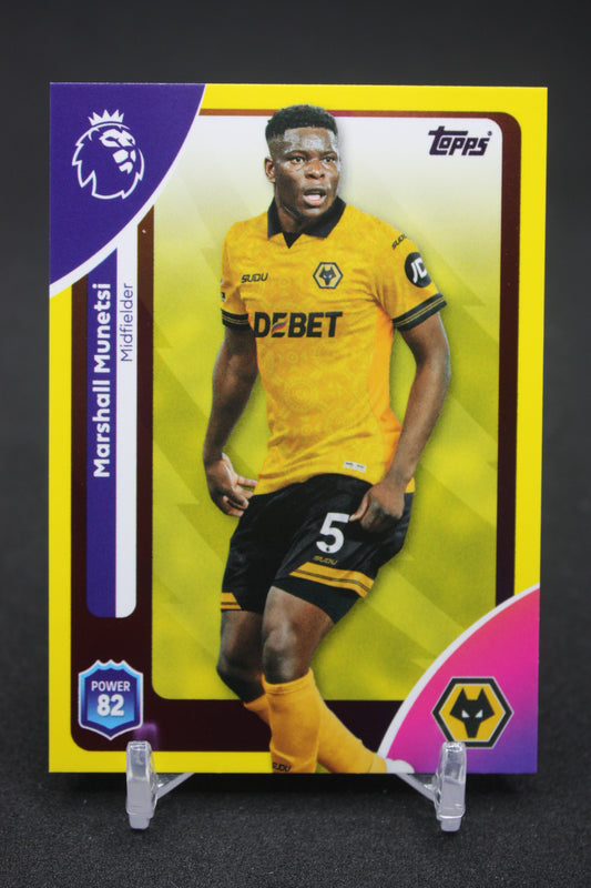 2025/26 Marshall Munetsi Wolverhampton Yellow Parallels #296