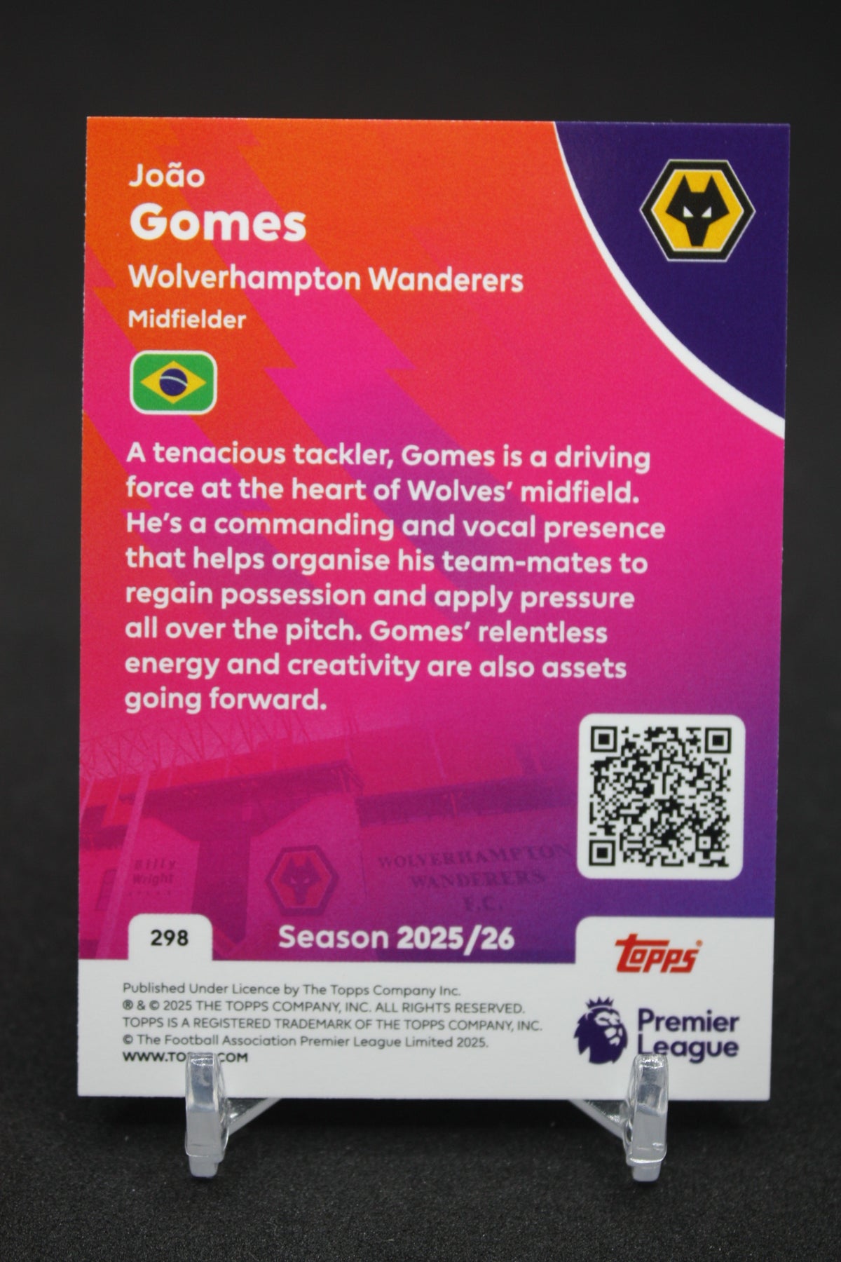 2025/26 João Gomes Wolverhampton #298