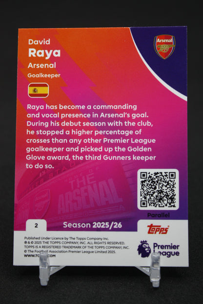 2025/26 David Raya Arsenal Blue Parallels #2