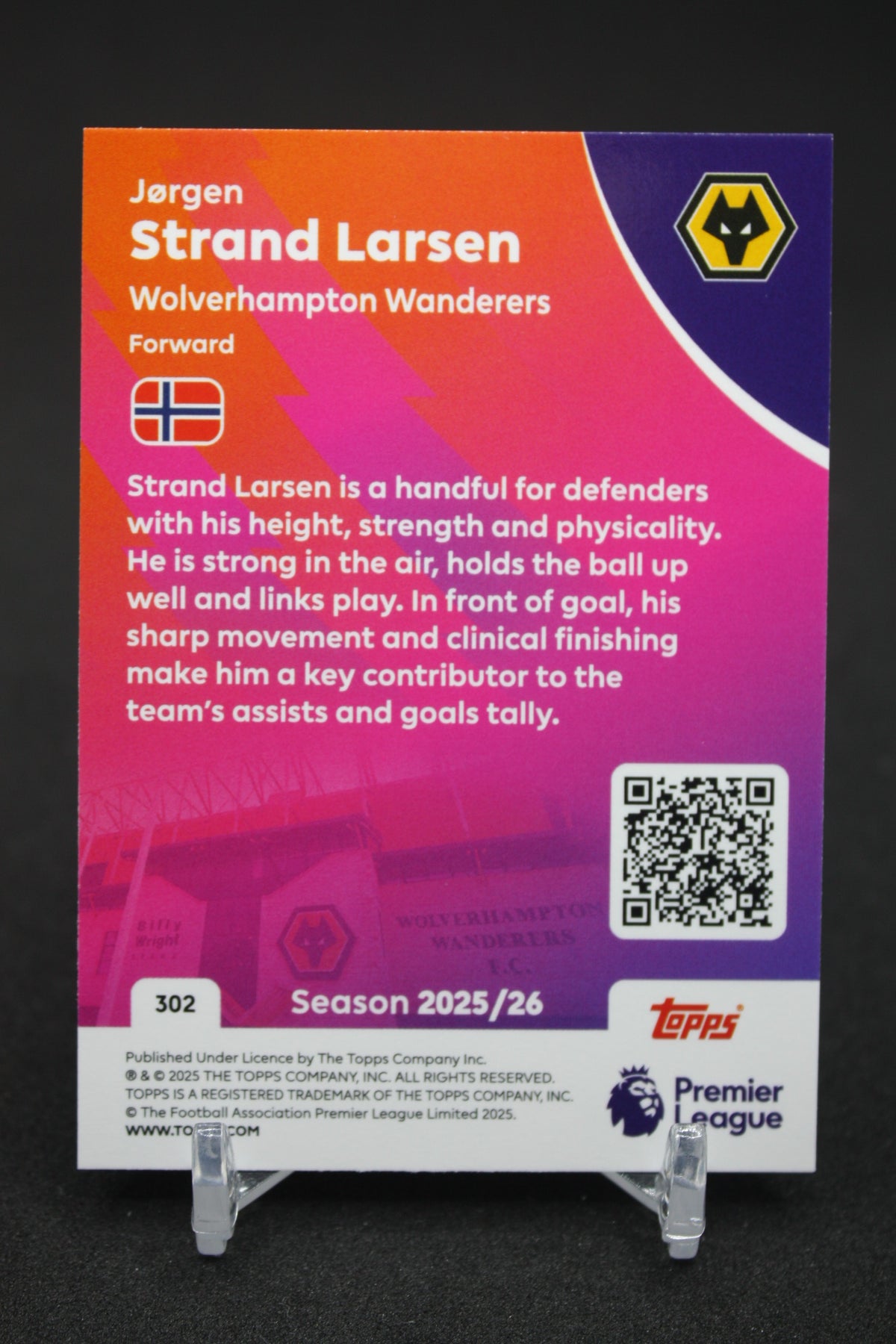 2025/26 Jørgen Strand Larsen Wolverhampton #302
