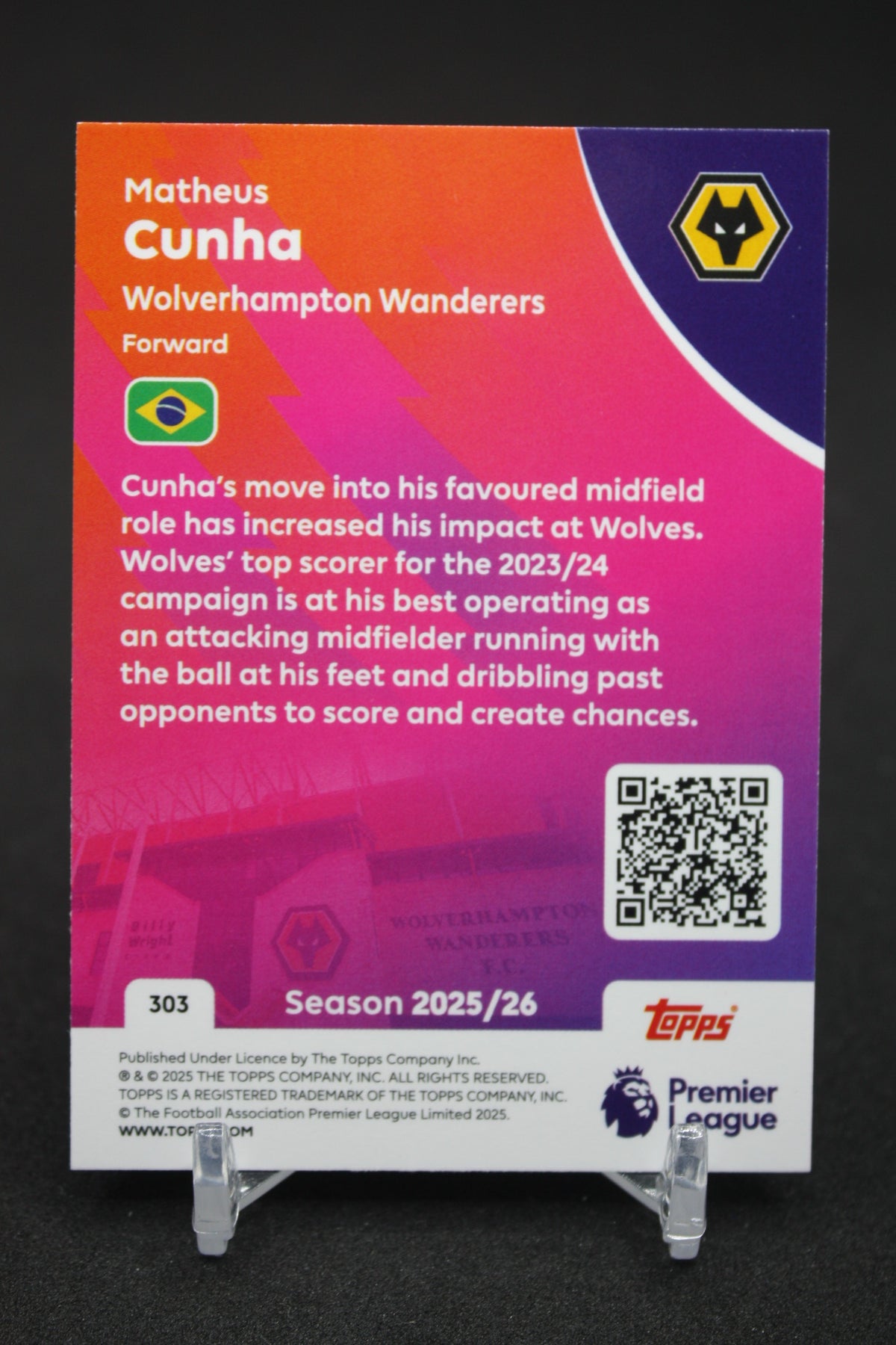 2025/26 Matheus Cunha Wolverhampton #303