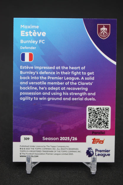2025/26 Maxime Estève Burnley Blue Parallels #309
