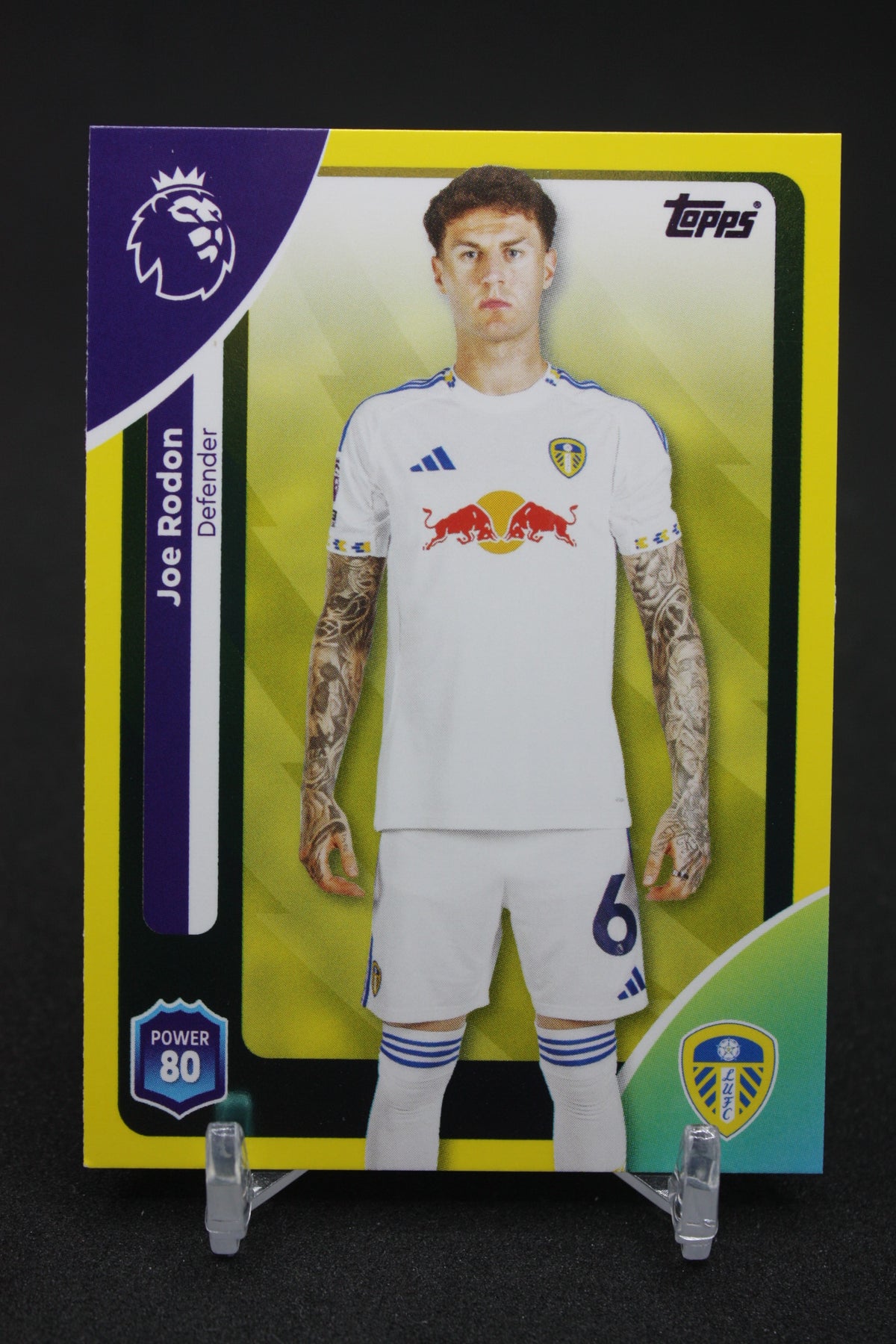 2025/26 Joe Rodon Leeds United Yellow Parallels #327