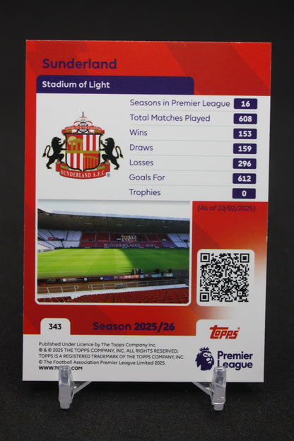 2025/26 Sunderland Team Badge #343