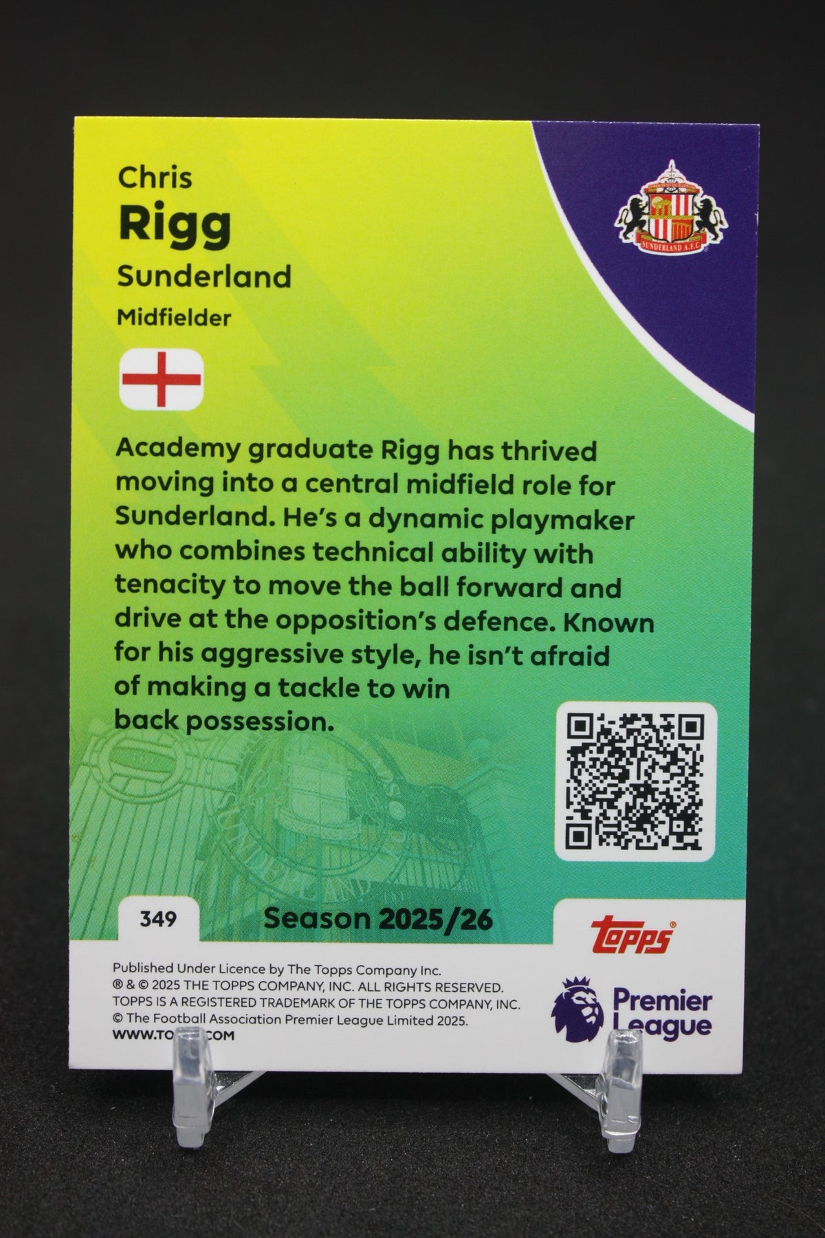 2025/26 Chris Rigg Sunderland RC #349