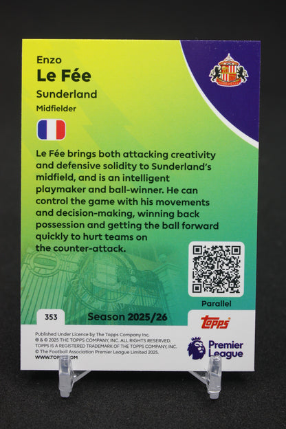2025/26 Enzo Le Fée Sunderland Blue Parallels #353