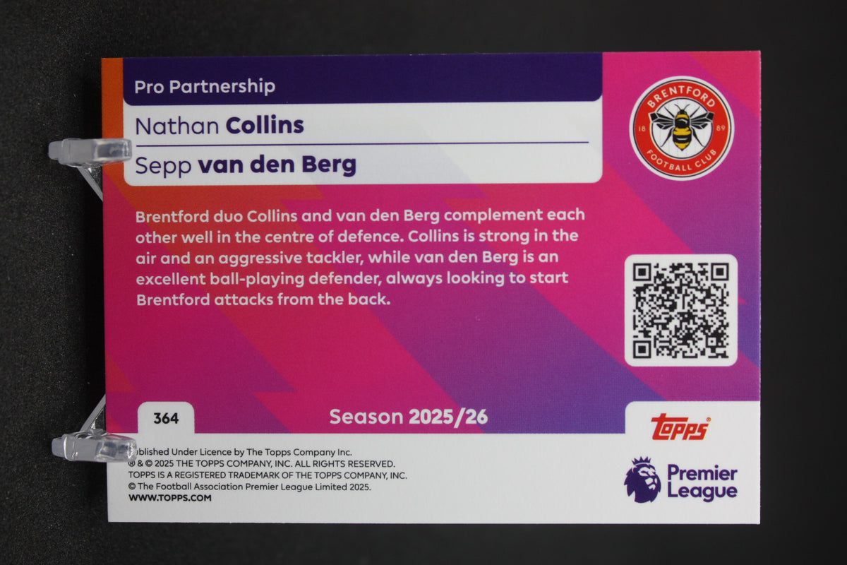 2025/26 Nathan Collins/Sepp van den Berg Brentford Pro Partnership #364