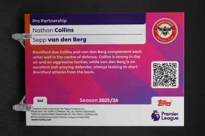 2025/26 Nathan Collins/Sepp van den Berg Brentford Pro Partnership #364