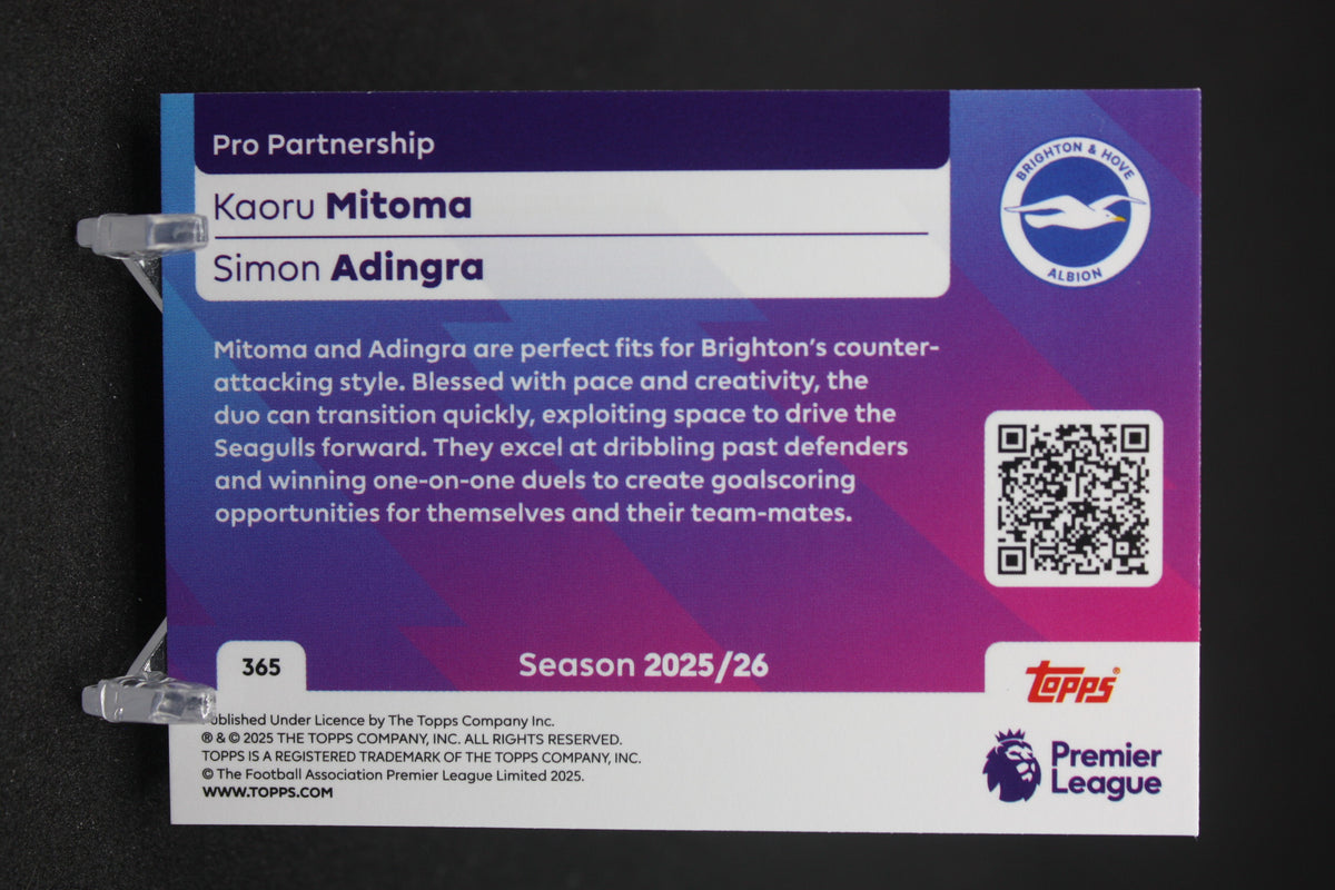 2025/26 Kaoru Mitoma/Simon Adingra Brighton & Hove Albion Pro Partnership #365
