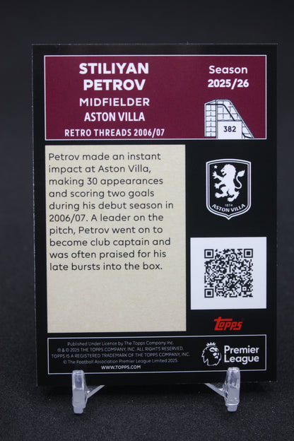 2025/26 Stiliyan Petrov Aston Villa Retro Threads #382