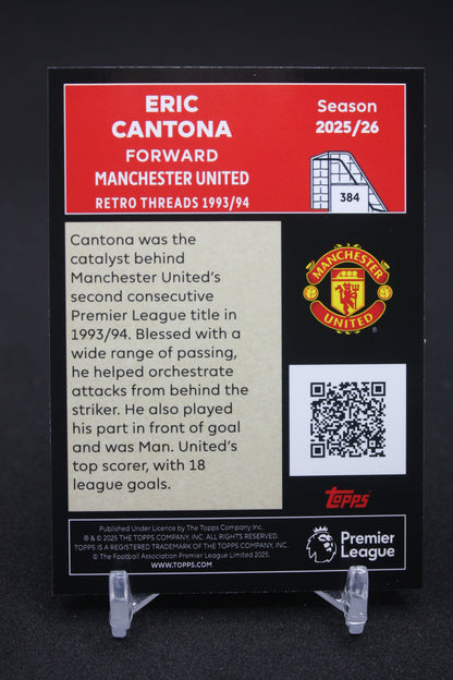 2025/26 Eric Cantona Manchester United Retro Threads #384