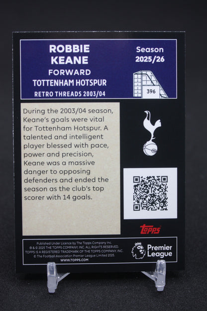 2025/26 Robbie Keane Tottenham Hotspur Retro Threads #396